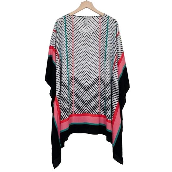Catherines Poncho Coverup size 4X 5X
Sheer Geometric Lightweight Beach Vacation - Picture 1 of 3